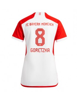 Ženski Nogometna dresi replika Bayern Munich Leon Goretzka #8 Domači 2023-24 Kratek rokav